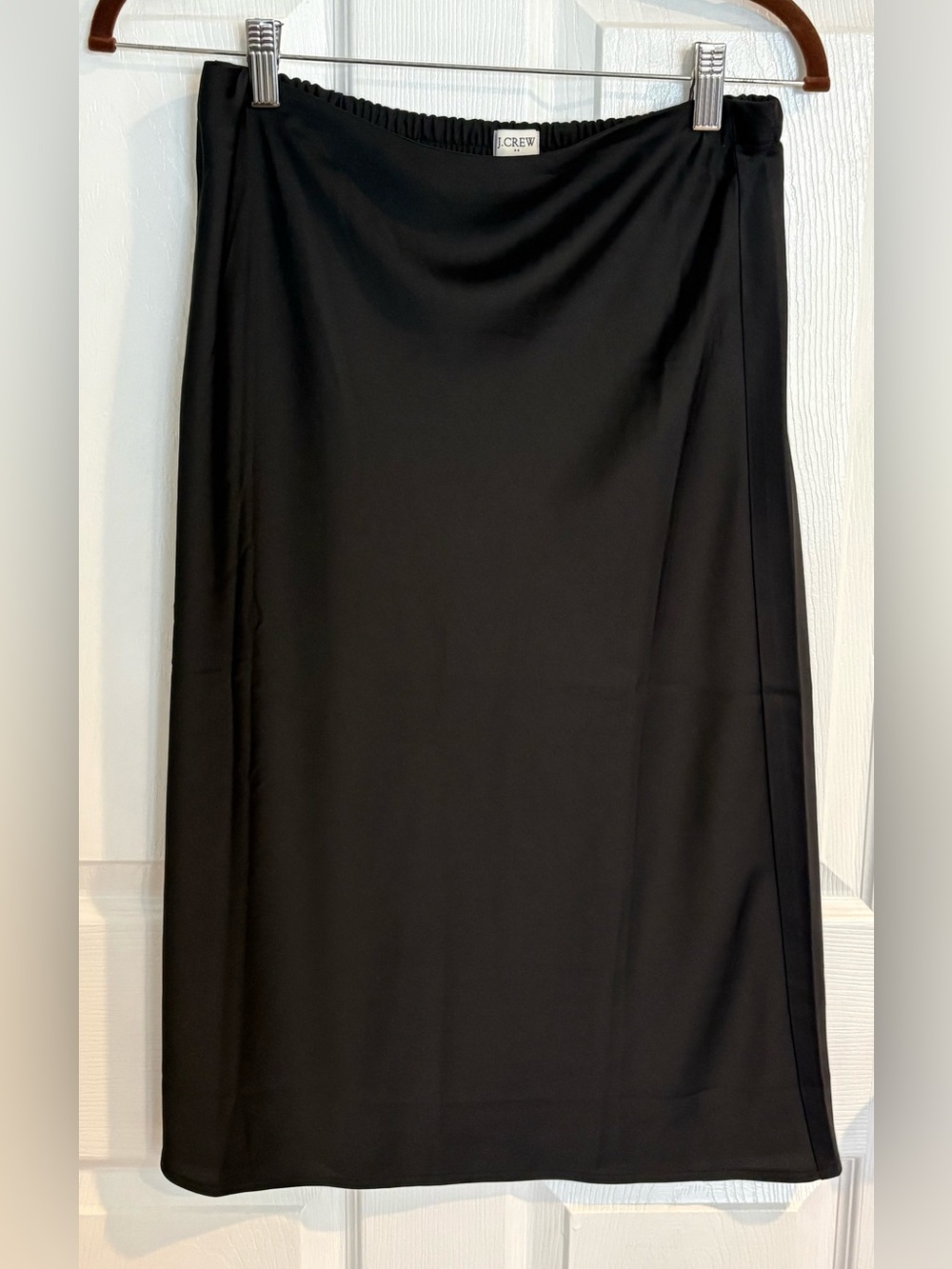 J. Crew Sleek Black Midi Skirt